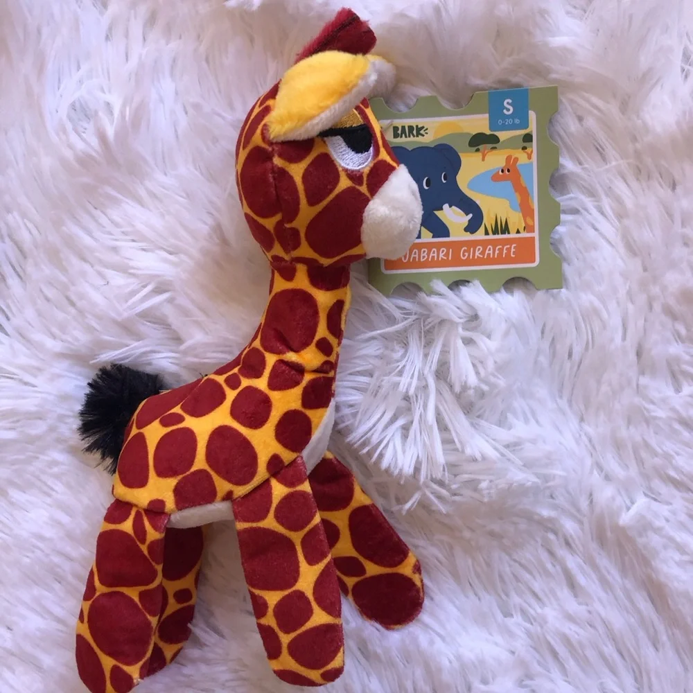 BARKBOX Plush Giraffe & Assorted Dog Toys for Small Dogs